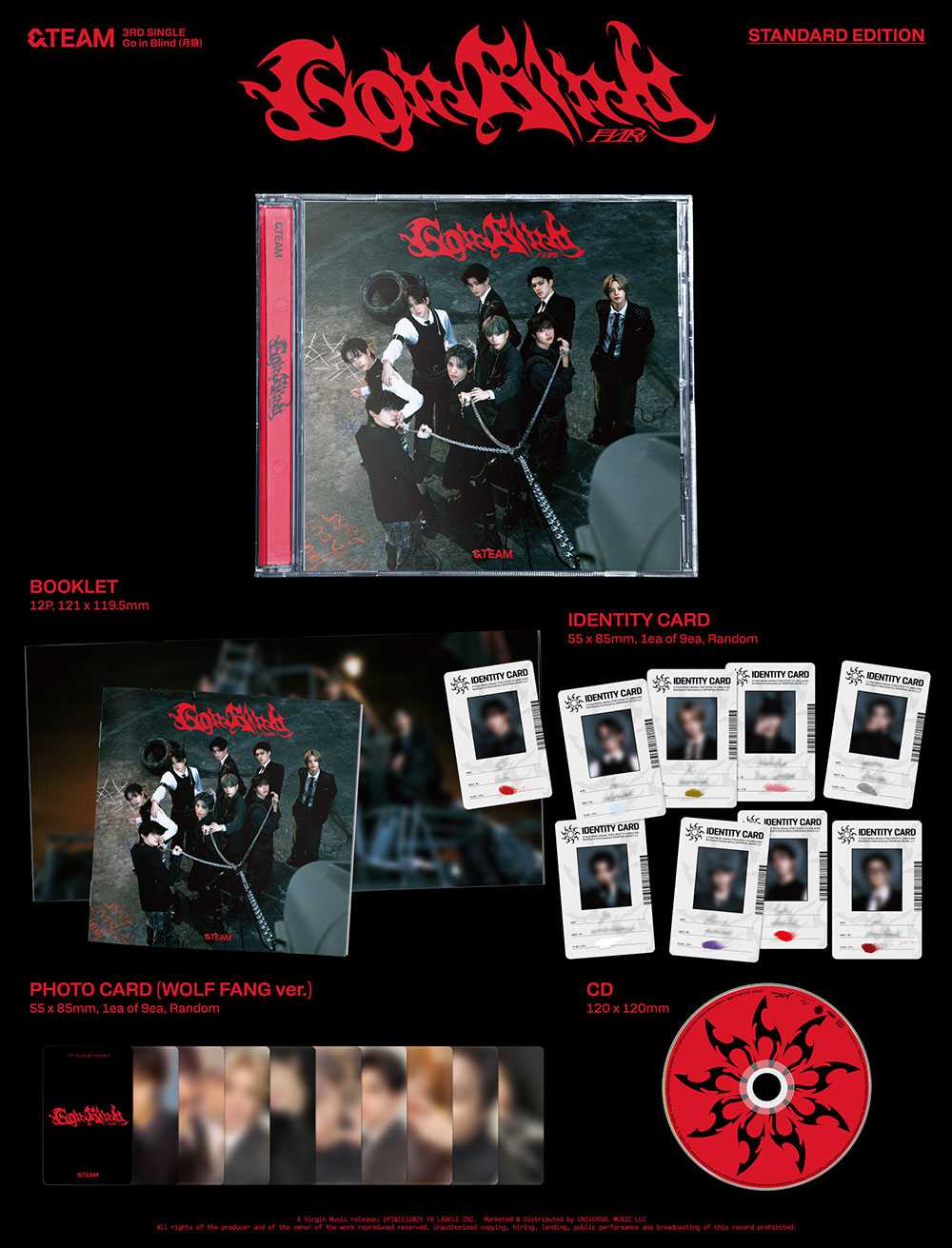 &TEAM - Go in Blind [3rd Single Album - Standard Edition]