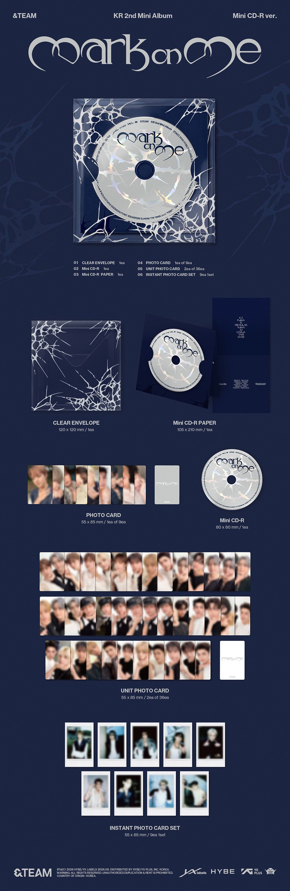 &TEAM - Mark on Me [2nd KR Mini Album - Mini CD Ver.] gallery image 1