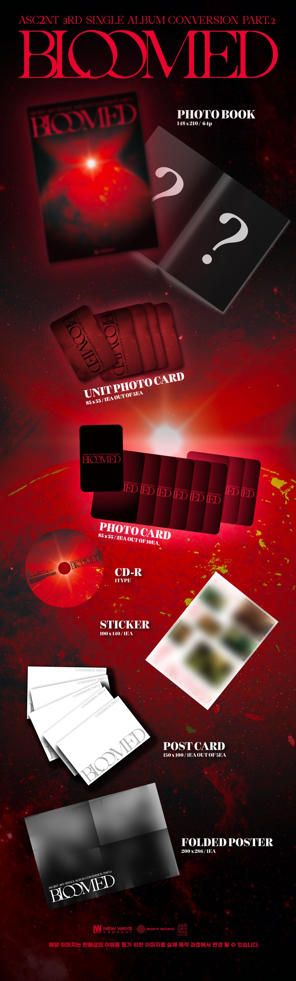 ASC2NT - Conversion Part.2 : BLOOMED [3rd Single Album]