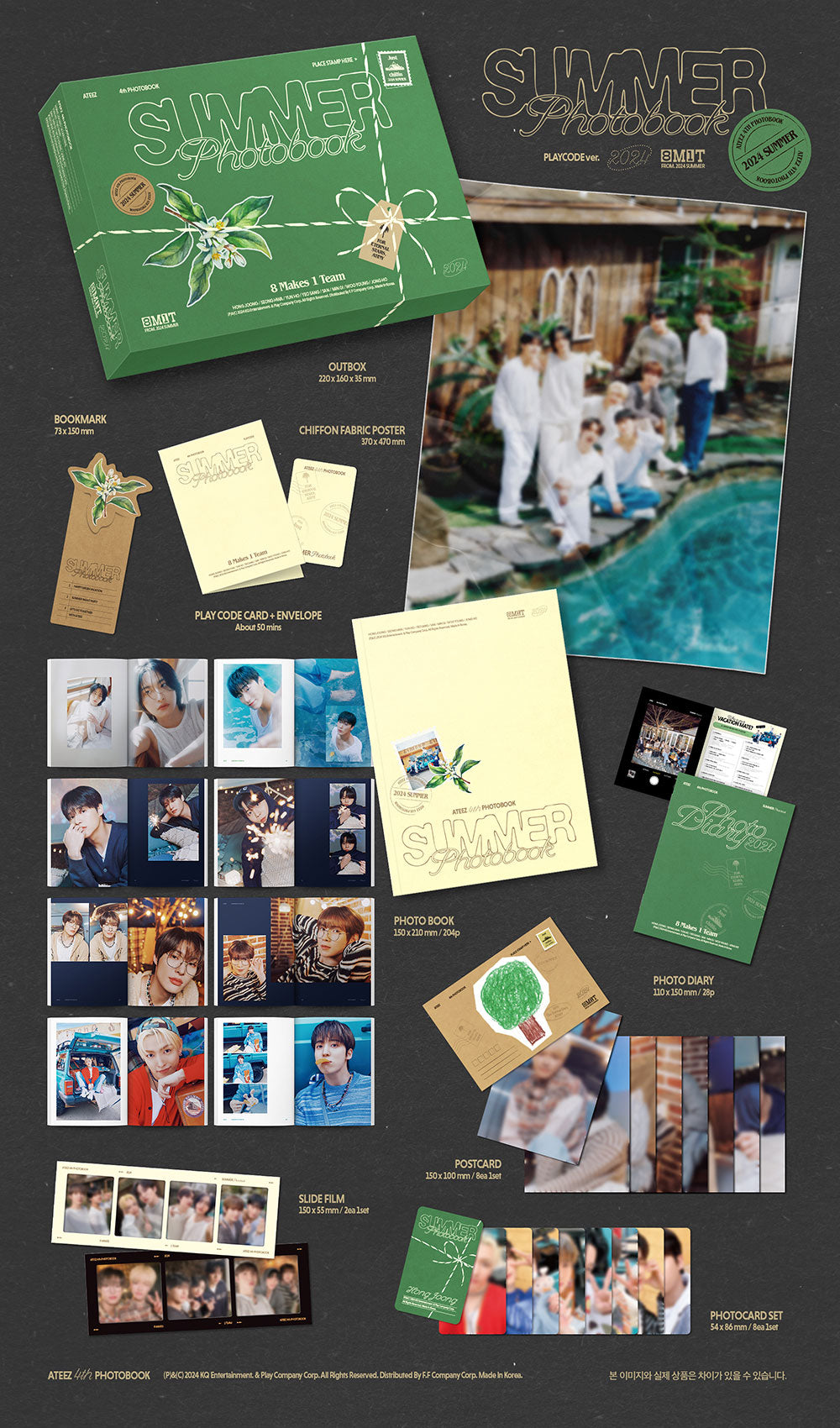 ATEEZ - 2024 SUMMER PHOTOBOOK [PLAY CODE Ver.]