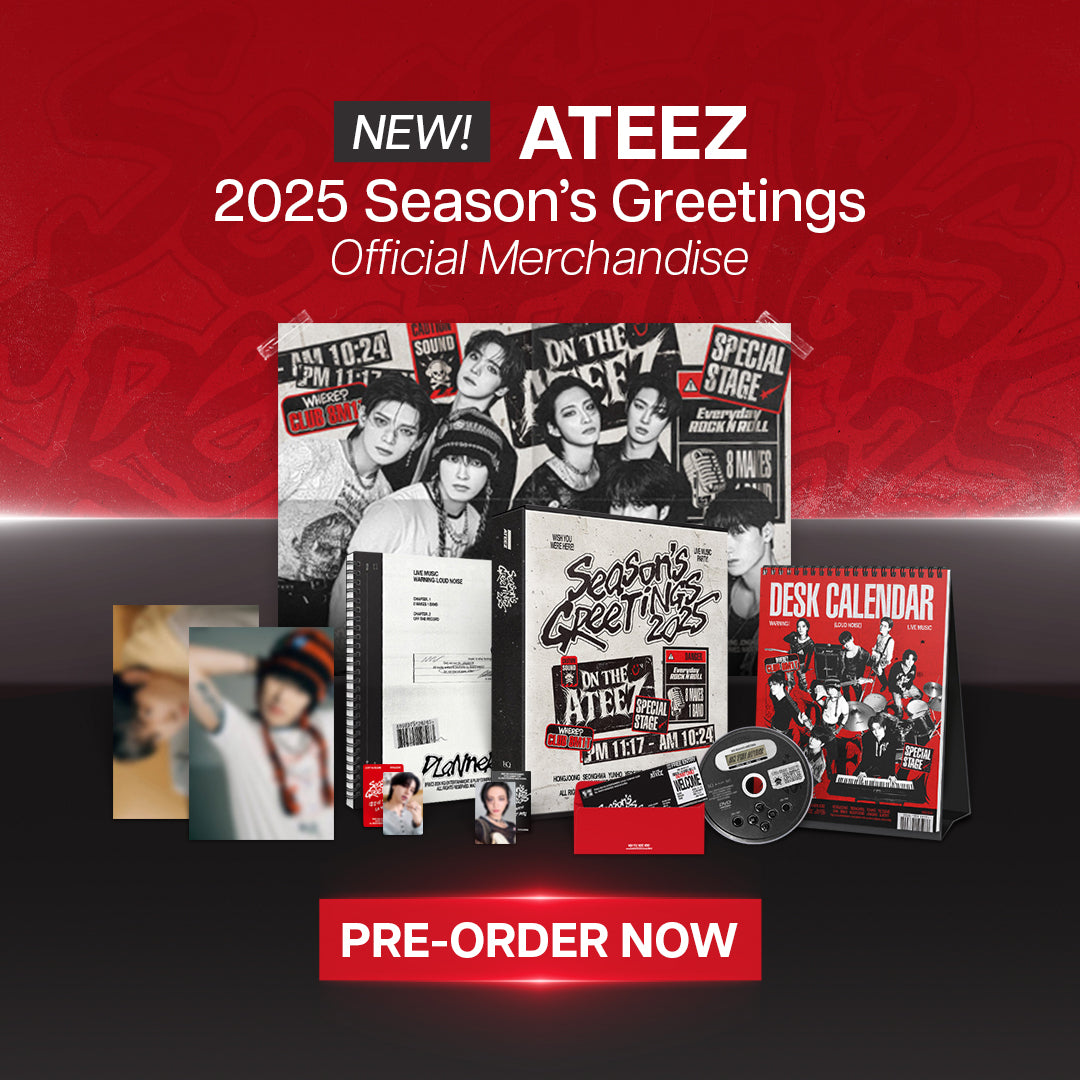 ATEEZ 2025 Seasons Greetings Banner Mobile