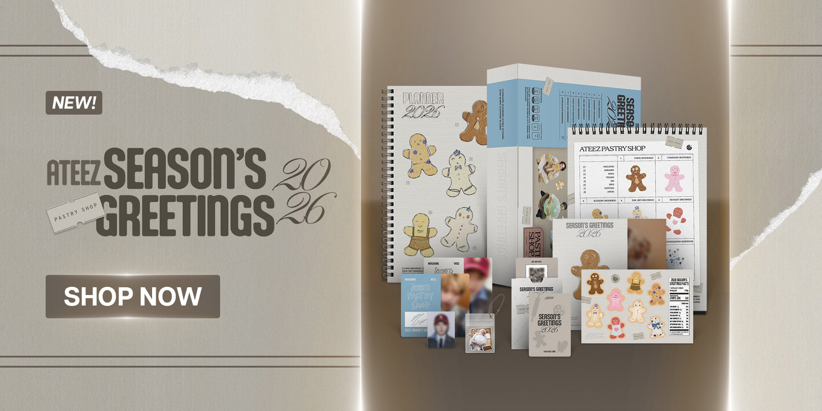 ATEEZ 2026 Seasons Greetings - Banner