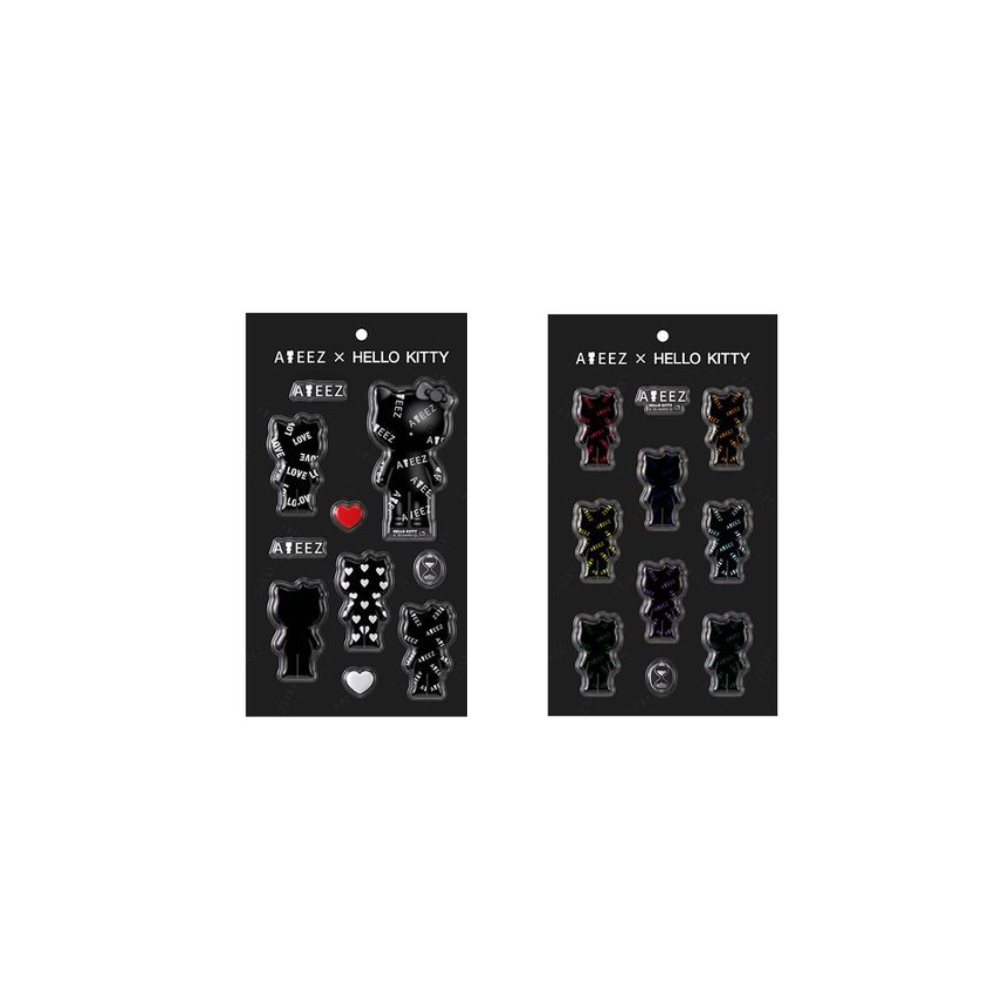 ATEEZ 3D Sticker ATEEZ X HELLO KITTY BLACK SERIES Official MD - Main Image