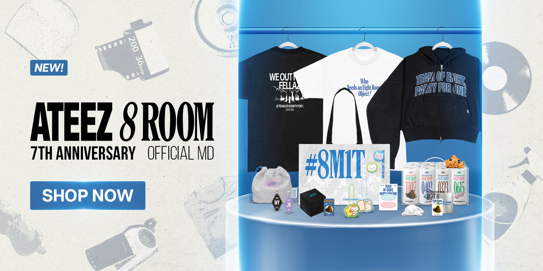 ATEEZ 8ROOM 7th Anniversary Official MD - Banner