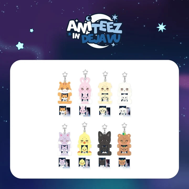ATEEZ Acrylic Magnetic ID Photo Holder ANITEEZ IN DEJAVU POP UP Official MD - main image