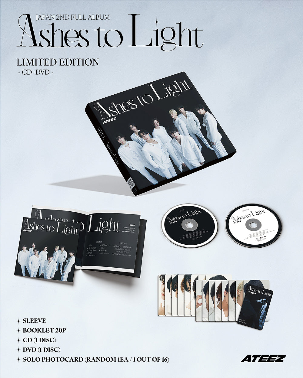 ATEEZ - Ashes to Light [2nd JP Album - Limited Edition] - K