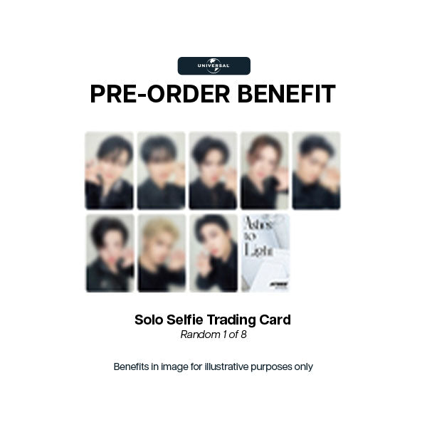 ATEEZ Ashes to Light 2nd JP Album  - Member Solo Edition - Universal Music POBs