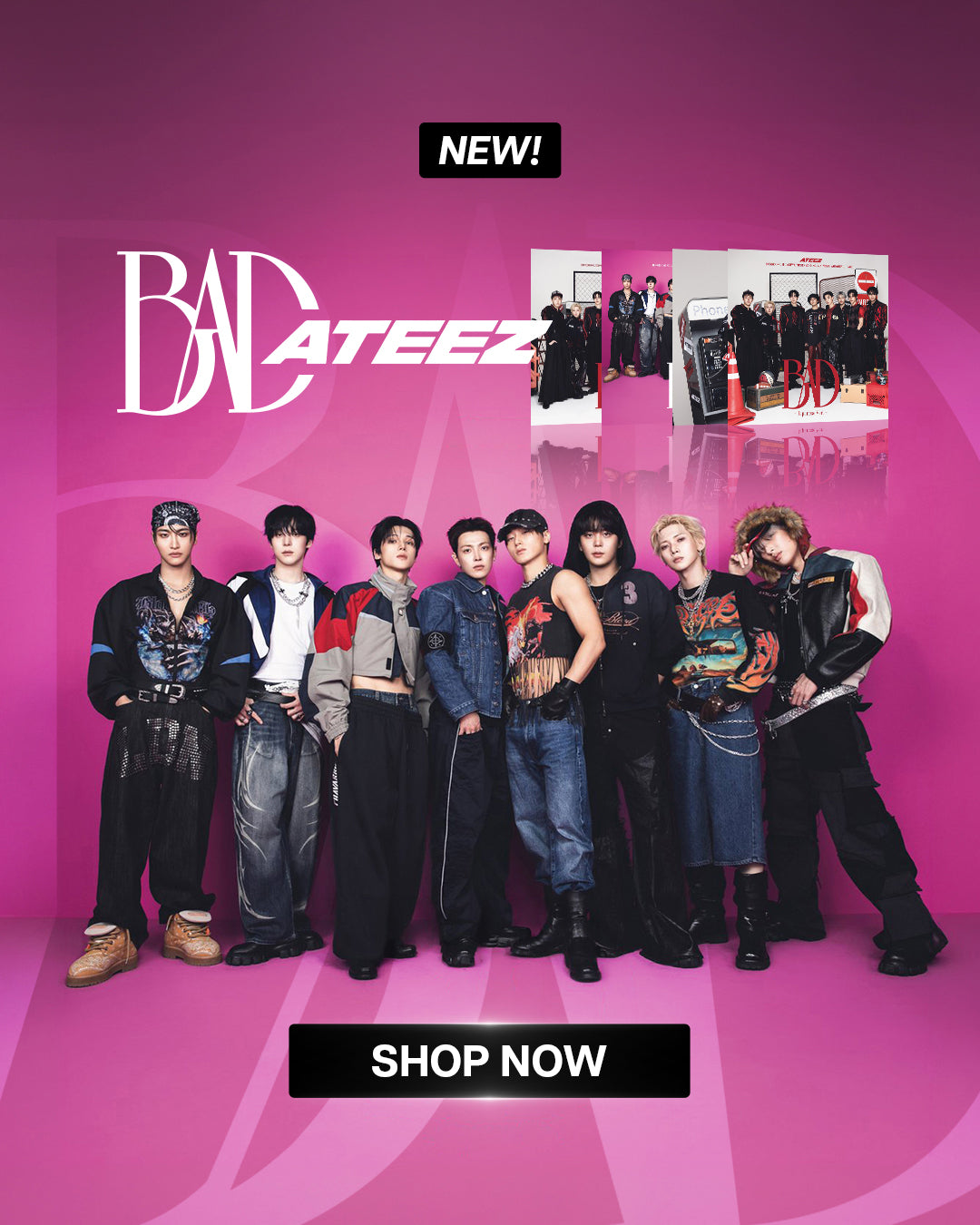 ATEEZ BAD 5th JP Single Album - Mobile Banner