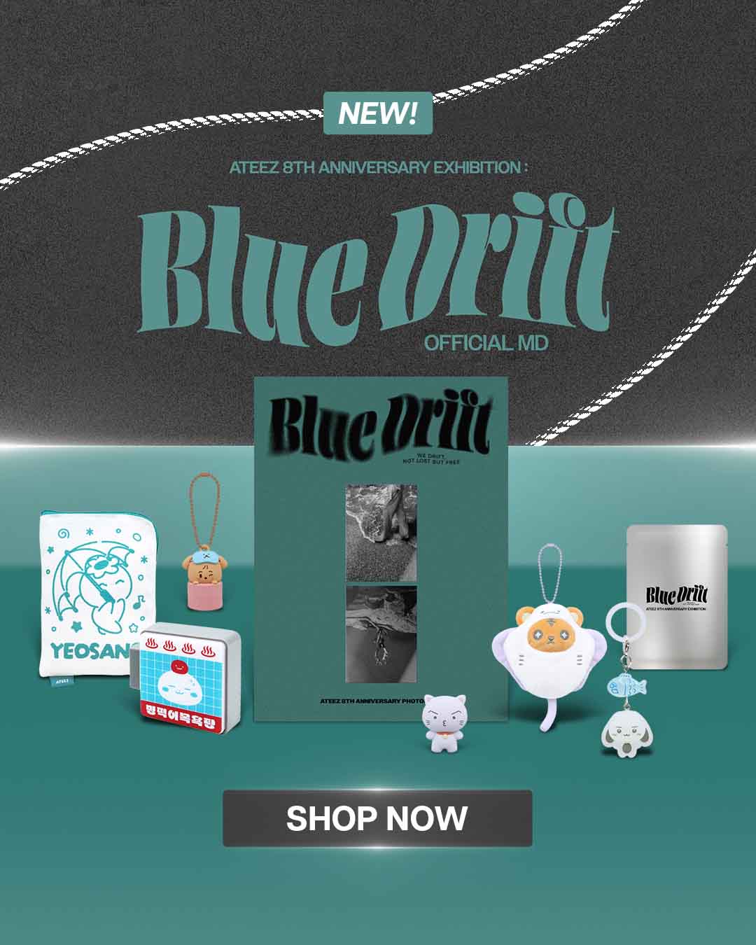 ATEEZ BLUE DRIFT MD - Mobile Banner