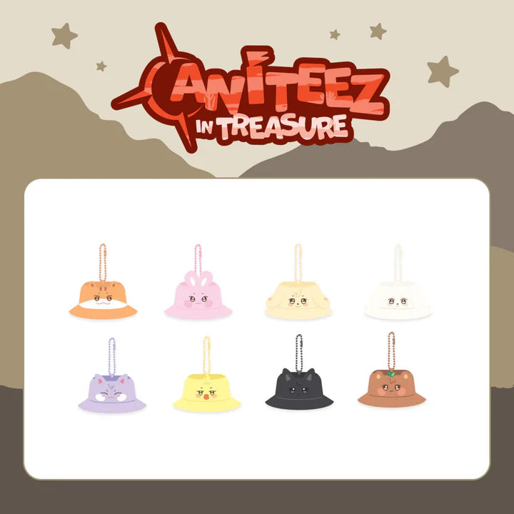 ATEEZ Bucket Hat Keyring ANITEEZ IN TREASURE Official MD - main image