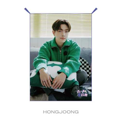 ATEEZ Fabric Poster ATINY ROOM ATINY 4th Anniversary Official MD - HONGJOONG Version