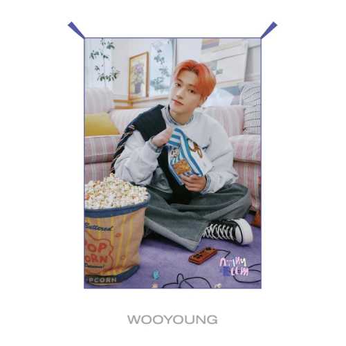 ATEEZ Fabric Poster ATINY ROOM ATINY 4th Anniversary Official MD - WOOYOUNG Version