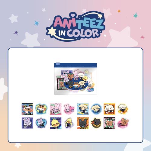 ATEEZ Flake Sticker Set ANITEEZ IN COLOR Official MD - main image