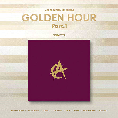 ATEEZ - GOLDEN HOUR Part 1 10th Mini Album - Digipack Version - main image