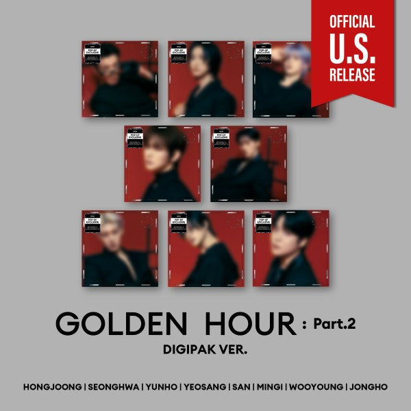 ATEEZ GOLDEN HOUR Part 2 11th Mini Album - Digipack POP-UP Version main image