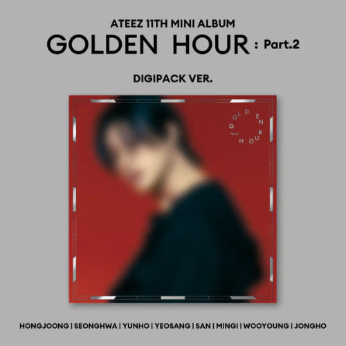 ATEEZ GOLDEN HOUR Part 2 11th Mini Album - Digipack Version- Wooyoung Version