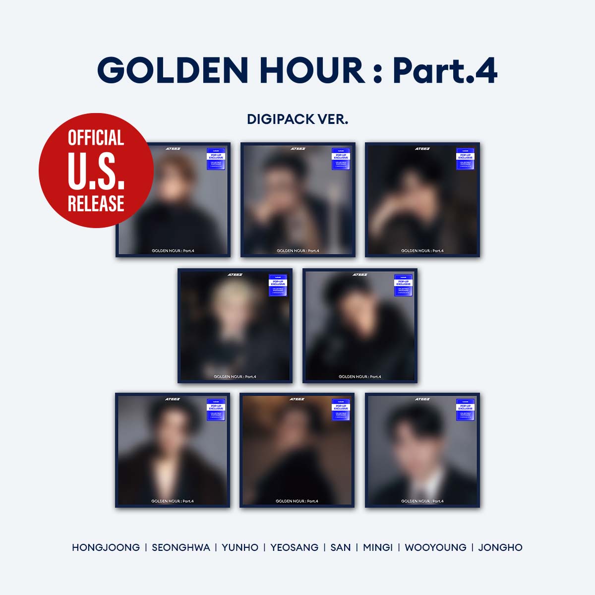 ATEEZ GOLDEN HOUR Part 4 13th Mini Album - Digipack POP-UP Ver main image