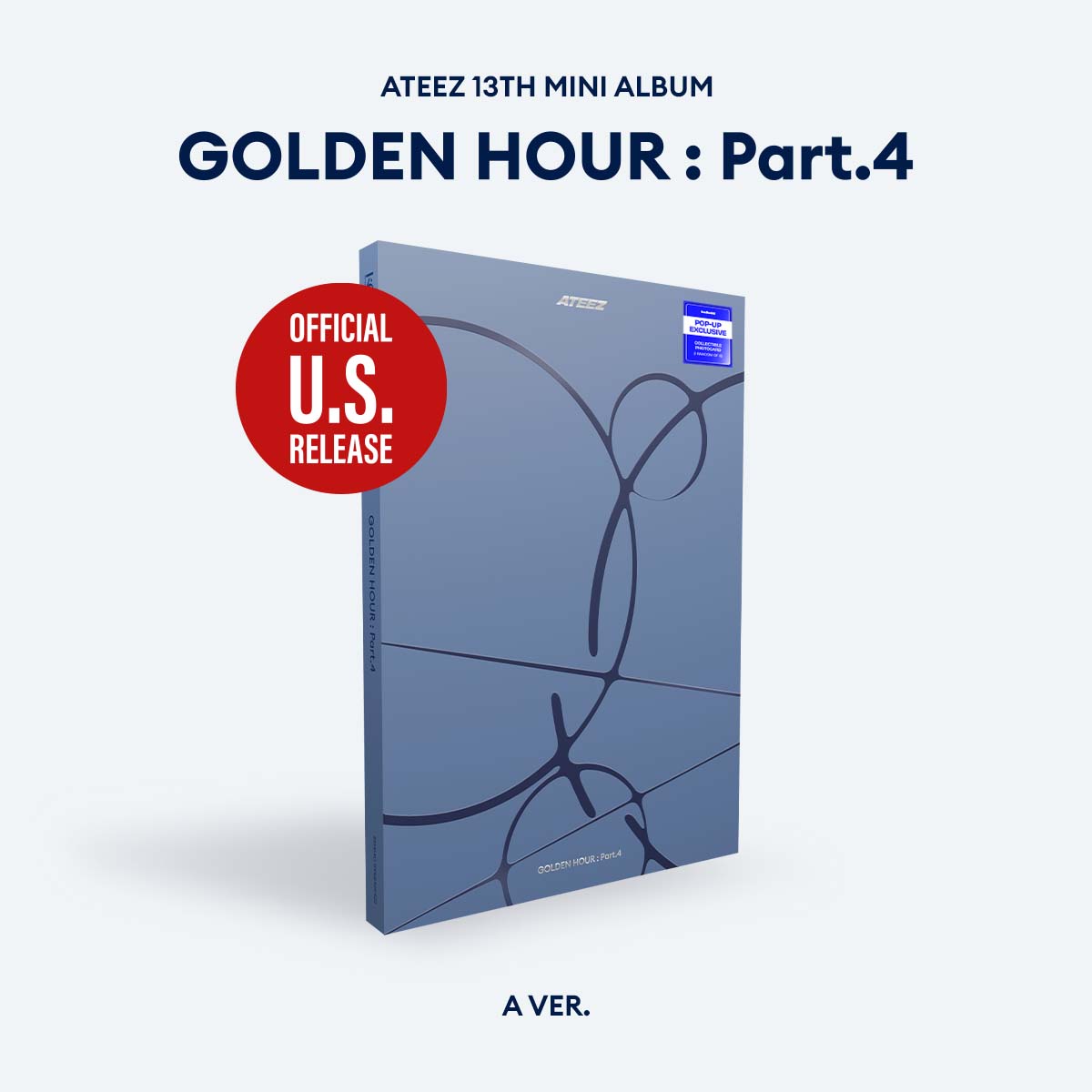 ATEEZ GOLDEN HOUR Part 4 13th Mini Album POP-UP Exclusive Ver A