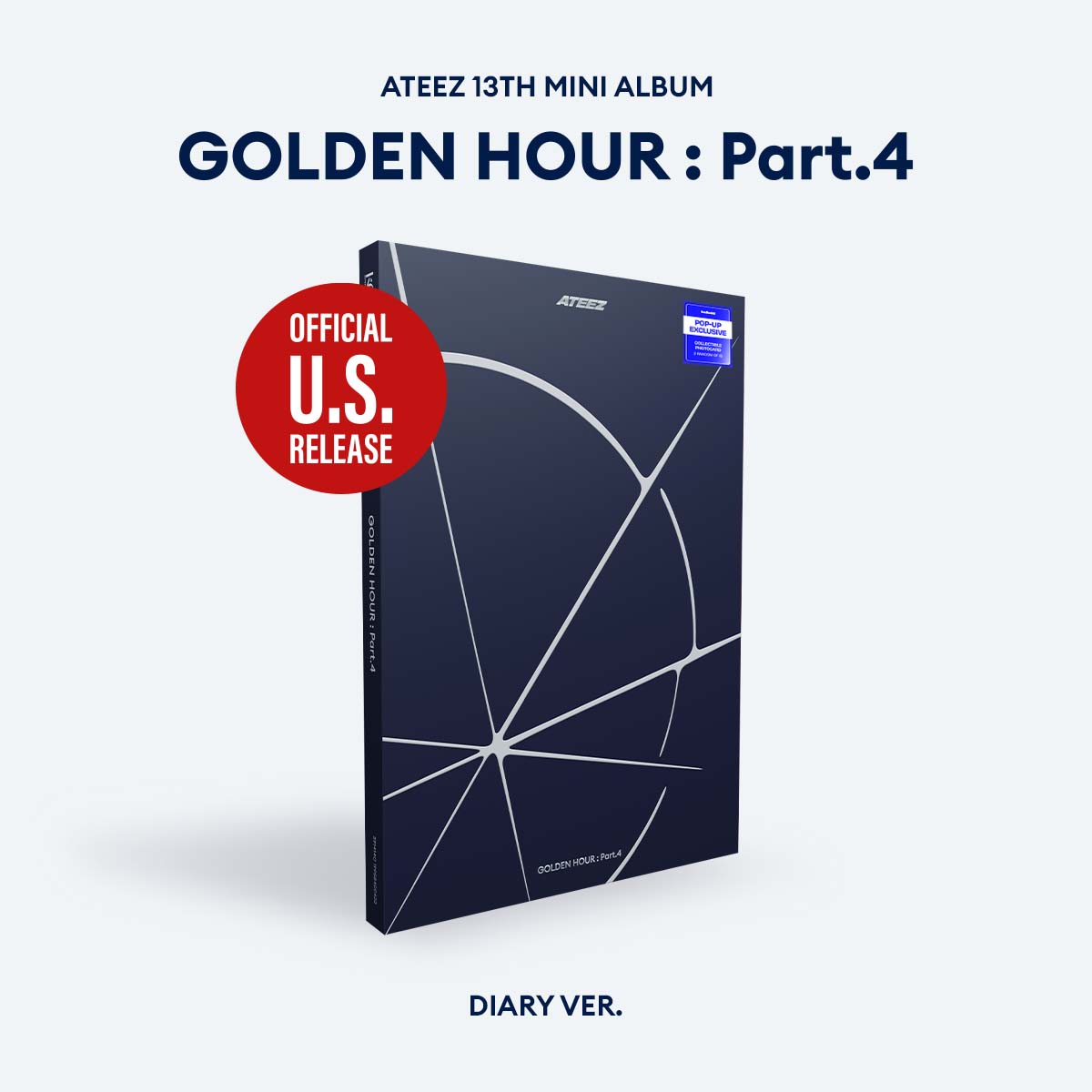 ATEEZ GOLDEN HOUR Part 4 13th Mini Album POP-UP Exclusive Ver DIARY