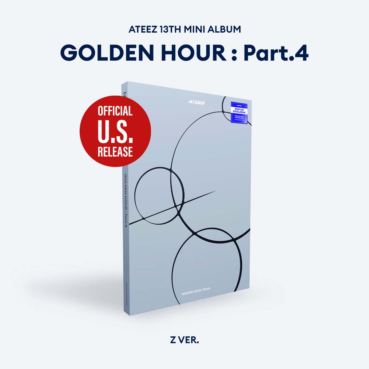 ATEEZ GOLDEN HOUR Part 4 13th Mini Album POP-UP Exclusive Ver Z