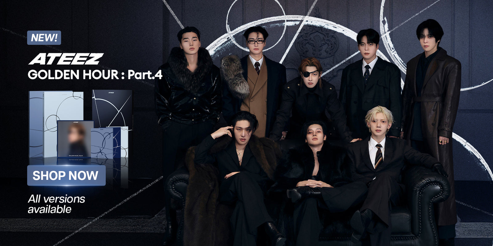 ATEEZ GOLDEN HOUR Part 4 Album - Banner