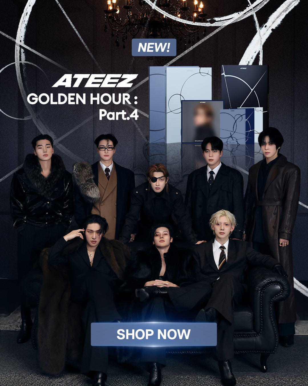 ATEEZ GOLDEN HOUR Part 4 Album - Mobile Banner