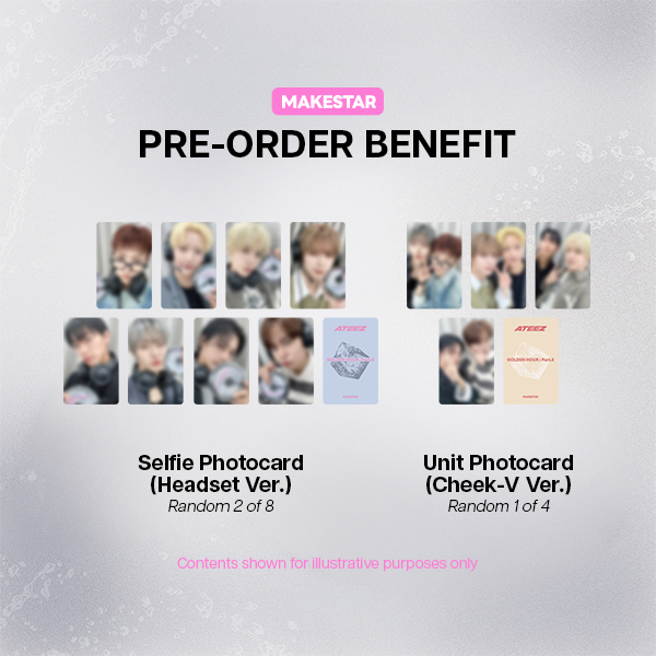 ATEEZ - GOLDEN HOUR Part 5 14th Mini Album - CDP Ver - MAKESTAR POBs