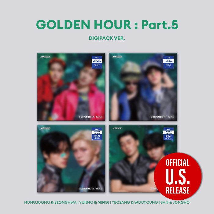 ATEEZ - GOLDEN HOUR Part 5 - 14th Mini Album - Digipack Unit POP-UP Ver - Main Image