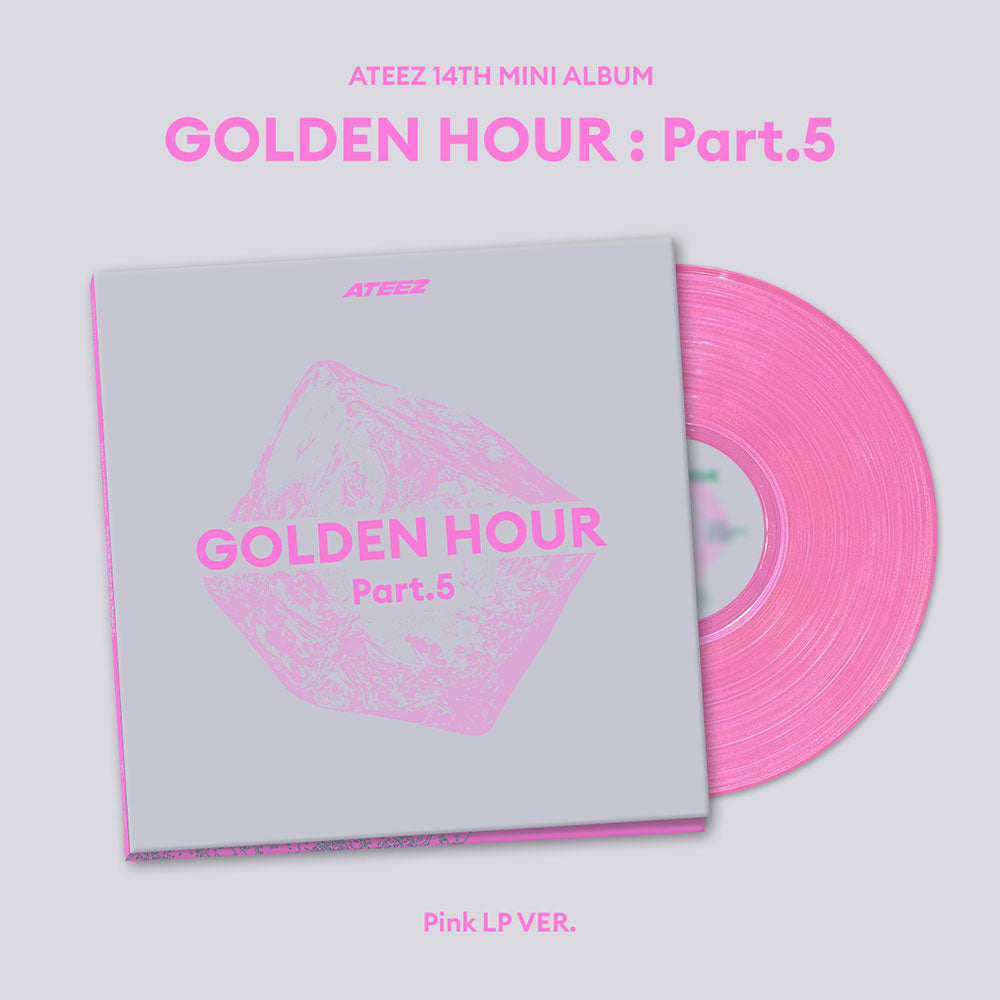 ATEEZ - GOLDEN HOUR Part 5 14th Mini Album - Pink LP Ver main image