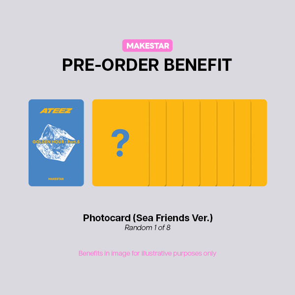 ATEEZ GOLDEN HOUR Part 5 14th Mini Album POCA Ver - MAKESTAR POBs