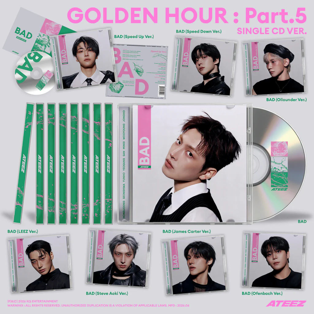 ATEEZ - GOLDEN HOUR : Part.5 [14th Mini Album - Single CD Ver.] gallery image 1
