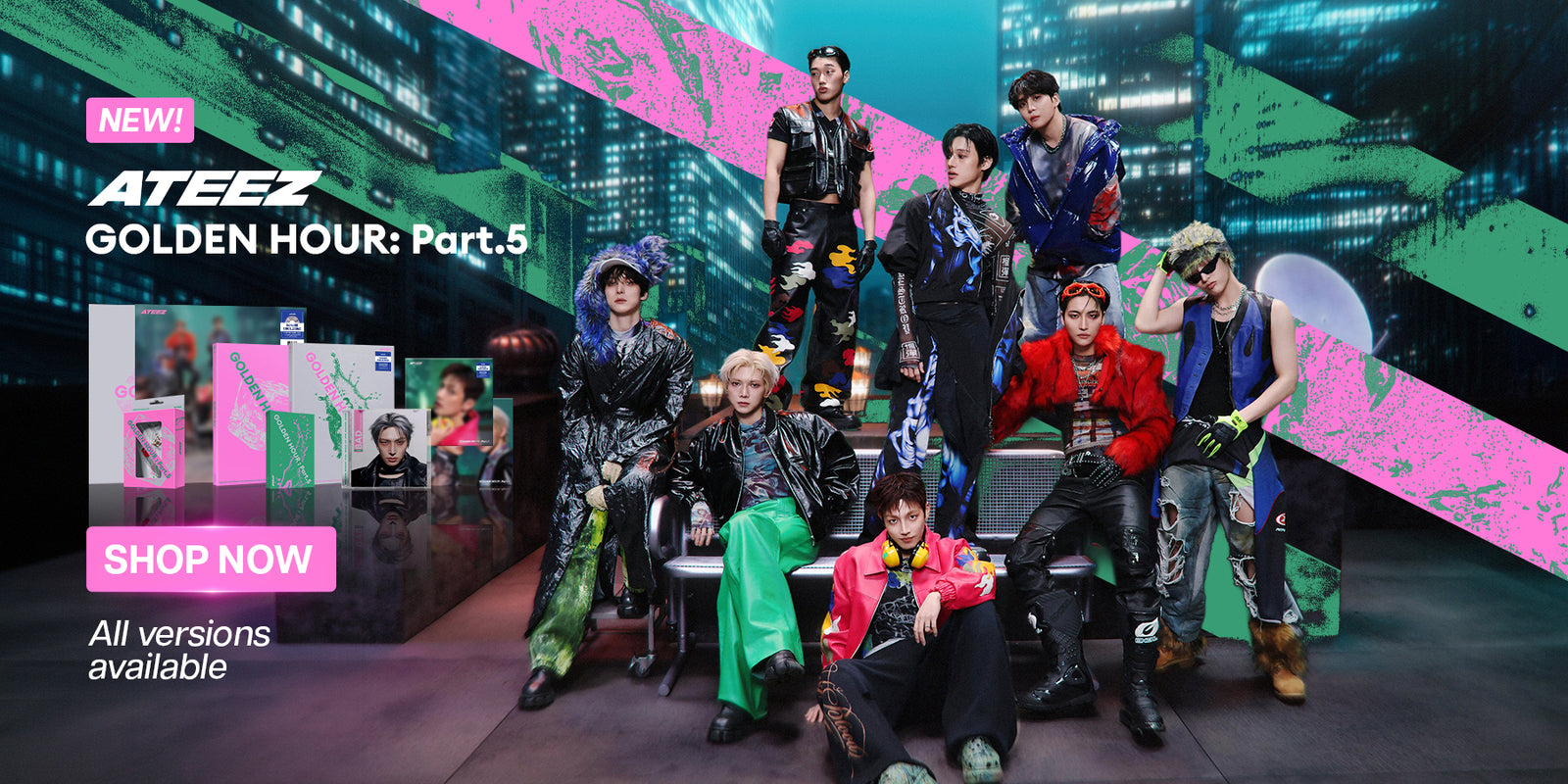 ATEEZ GOLDEN HOUR PART 5 Album - Banner