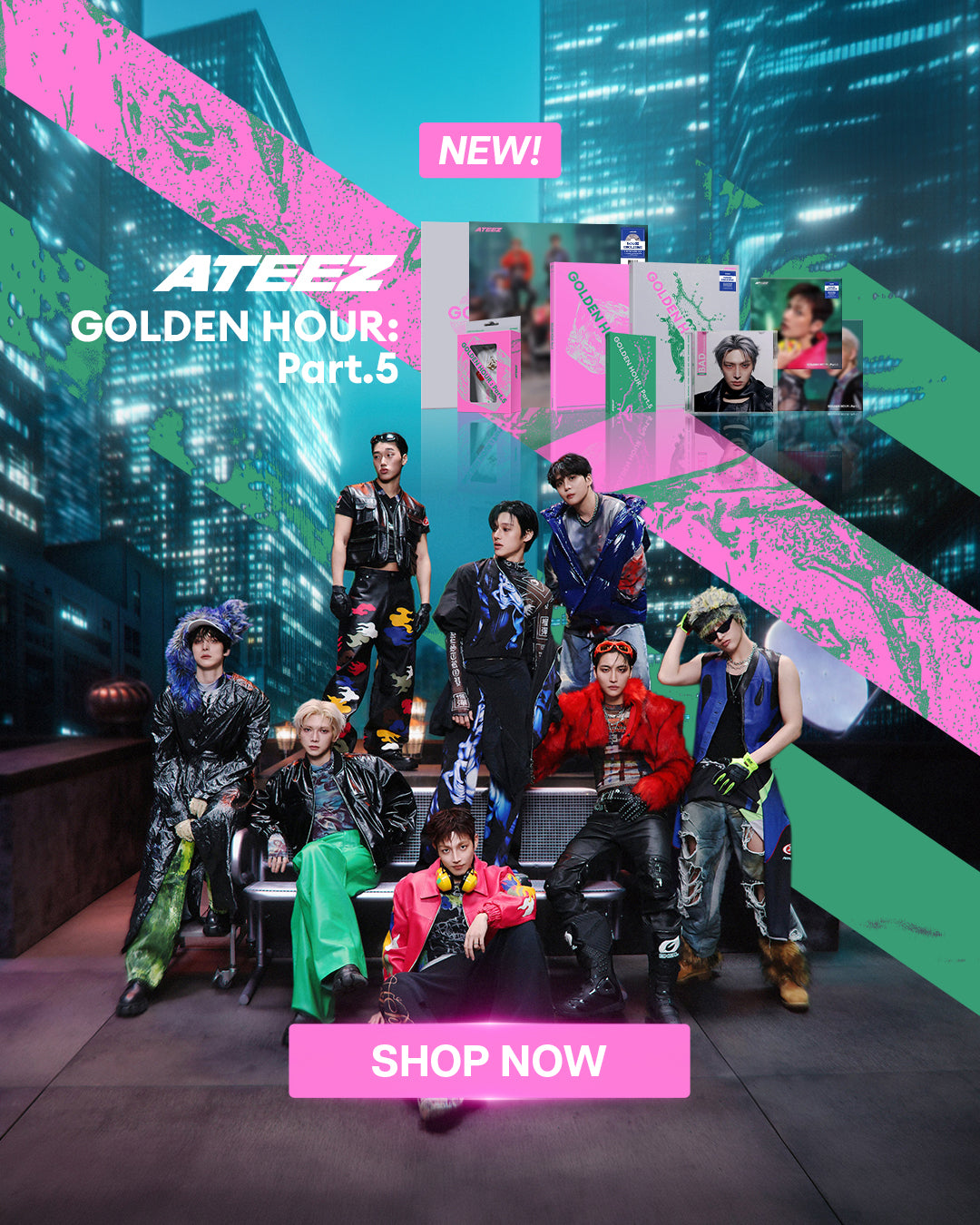 ATEEZ GOLDEN HOUR PART 5 Album - Mobile Banner