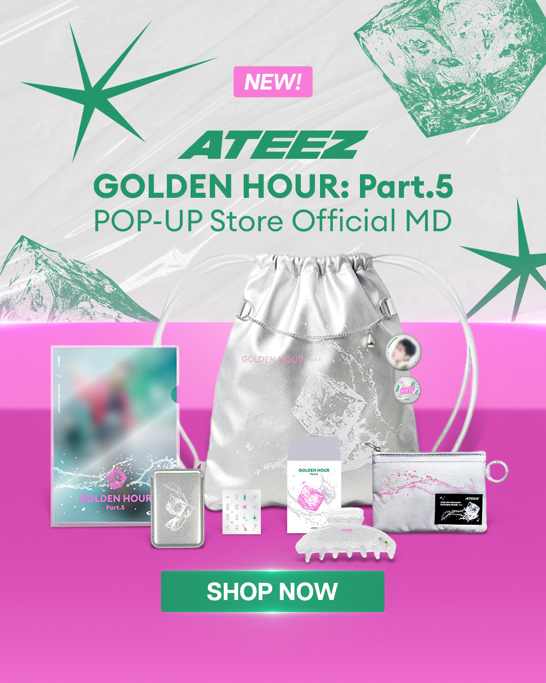 ATEEZ GOLDEN HOUR Part 5 POP-UP Store MD - Mobile Banner