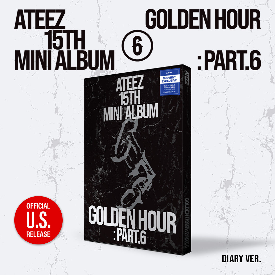 ATEEZ GOLDEN HOUR Part6 15th Mini Album - 82EVENT Exclusive Ver - DIARY  Ver - Main Image