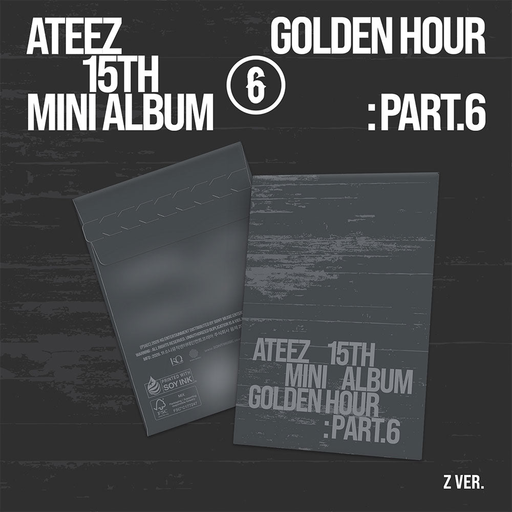 ATEEZ - GOLDEN HOUR Part 6 15th Mini Album - POCA Ver Z Version