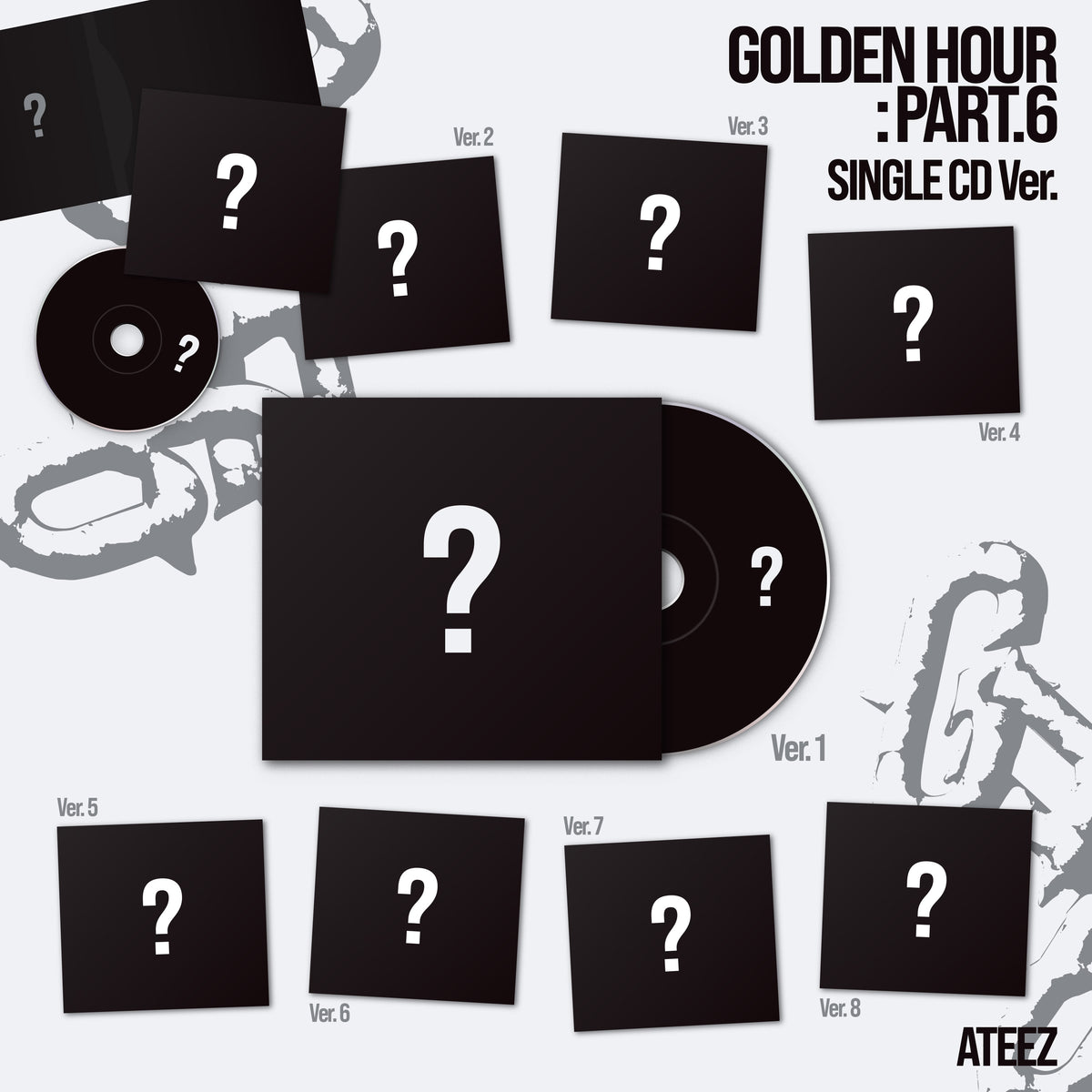 [PRE-ORDER] ATEEZ - GOLDEN HOUR : Part.6 [15th Mini Album - Single CD Ver.] gallery image 1
