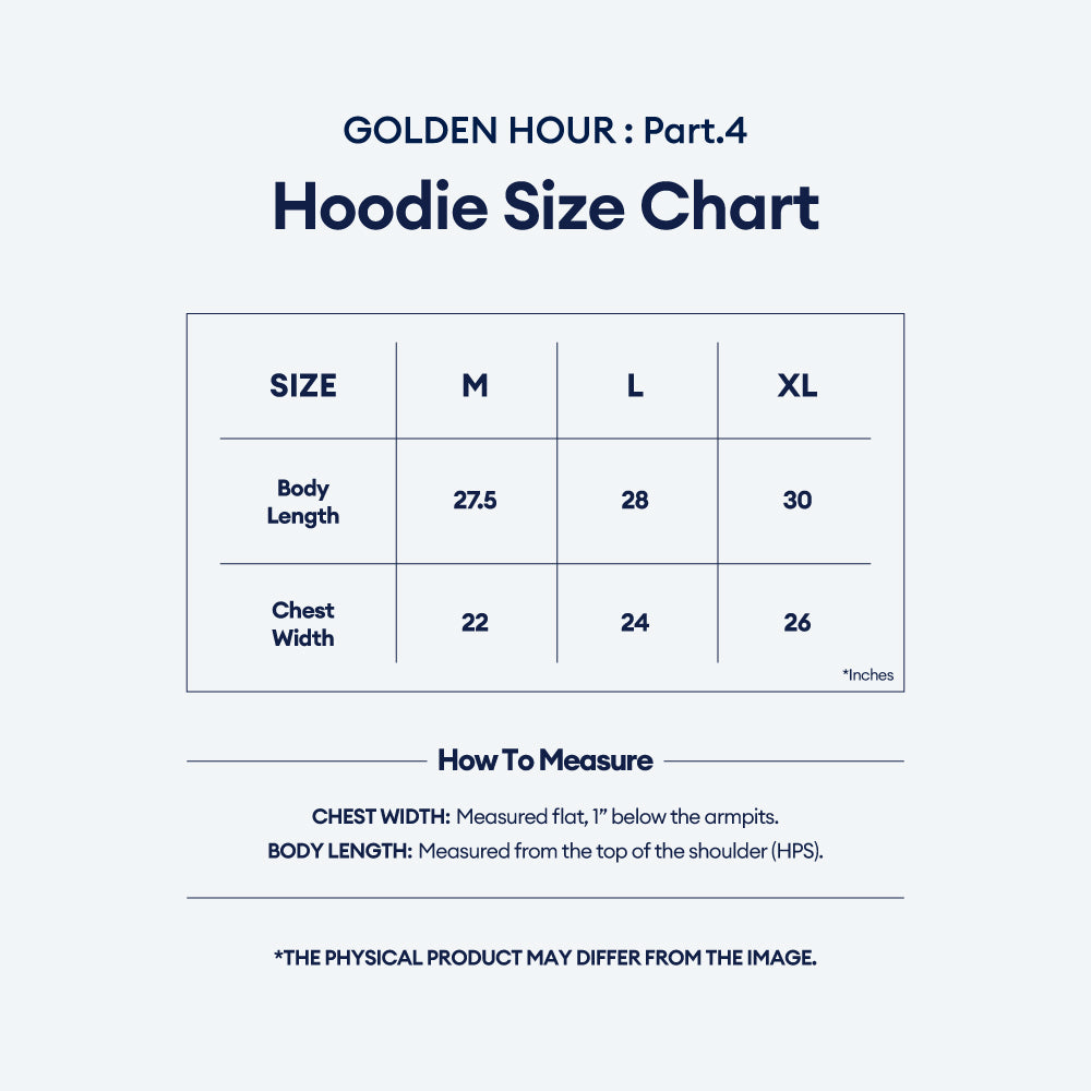 ATEEZ - Hoodie GOLDEN HOUR Part 4 Official MD sizing