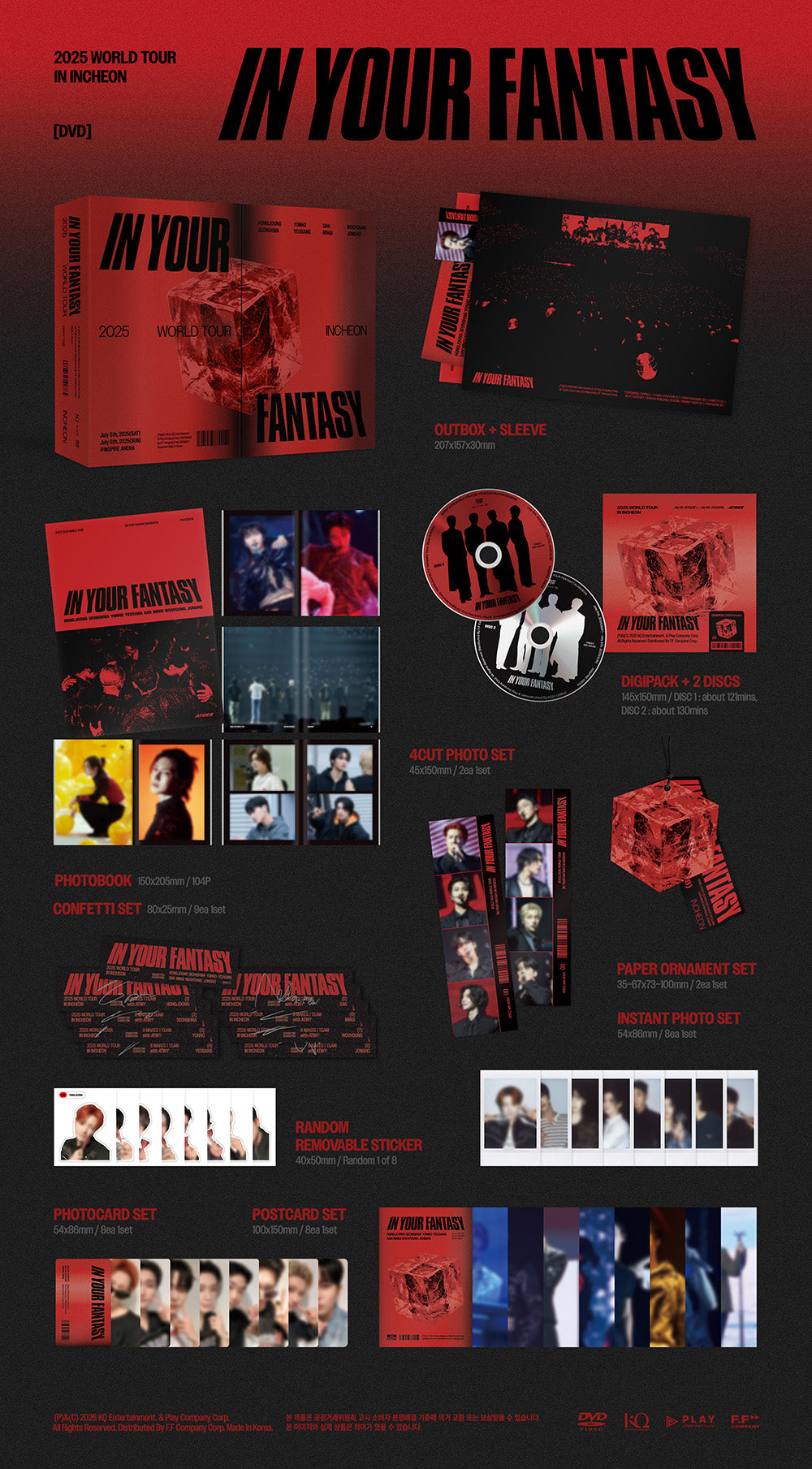 K-POP・アジア ATEEZ DVD ATEEZ - IN YOUR FANTASY [2025 WORLD TOUR IN INCHEON - DVD] - K PLACE
