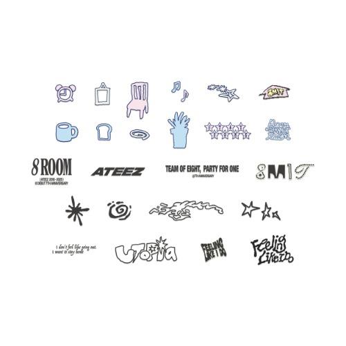 ATEEZ Iron On Custom Sticker S Deco 8ROOM 7th Anniversary POP UP Official MD - main image