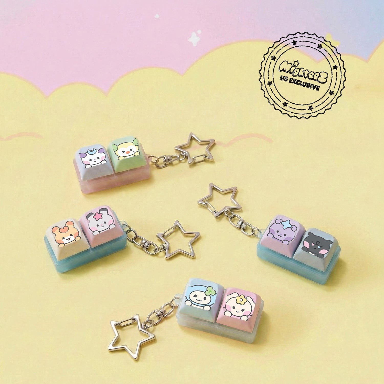ATEEZ MIGHTEEZ Wonder Random Keycap Keyring MIGHTEEZ Wonder Room POP-UP- Main Image