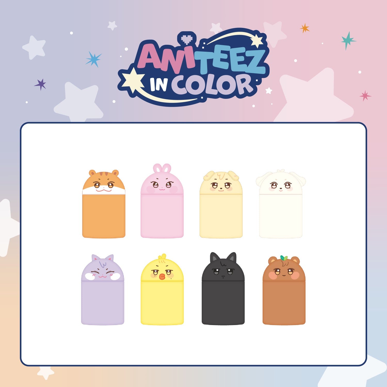 ATEEZ Mini Desk Trash Bin ANITEEZ IN COLOR Official MD - Main Image