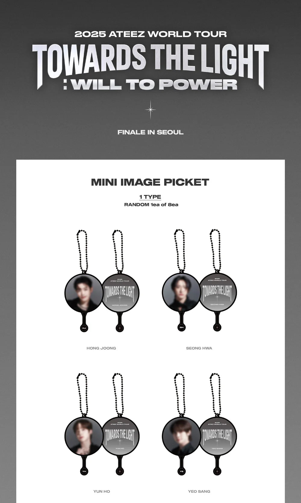 ATEEZ - Mini Image Picket [2025 World Tour 'TOWARDS THE LIGHT