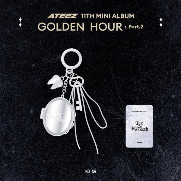 ATEEZ Mirror Keyring GOLDEN HOUR Part 2 Official MD - main image