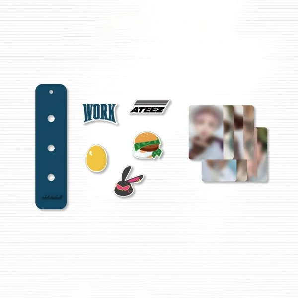 ATEEZ Silicone Charm Keyring Set Golden Hour Part 1 Official MD Main image