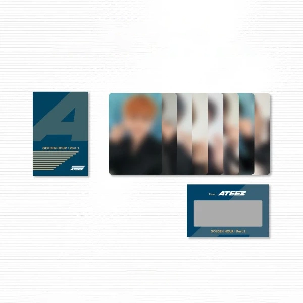 ATEEZ - Photo &amp; Scratch Card A Set GOLDEN HOUR Part 1 POP-UP MD - main image