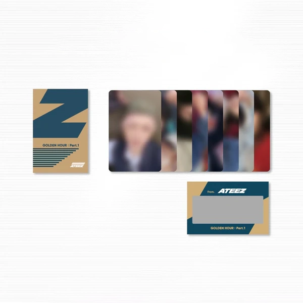 ATEEZ - Photo &amp; Scratch Card Z Set GOLDEN HOUR Part 1 POP-UP MD - main image