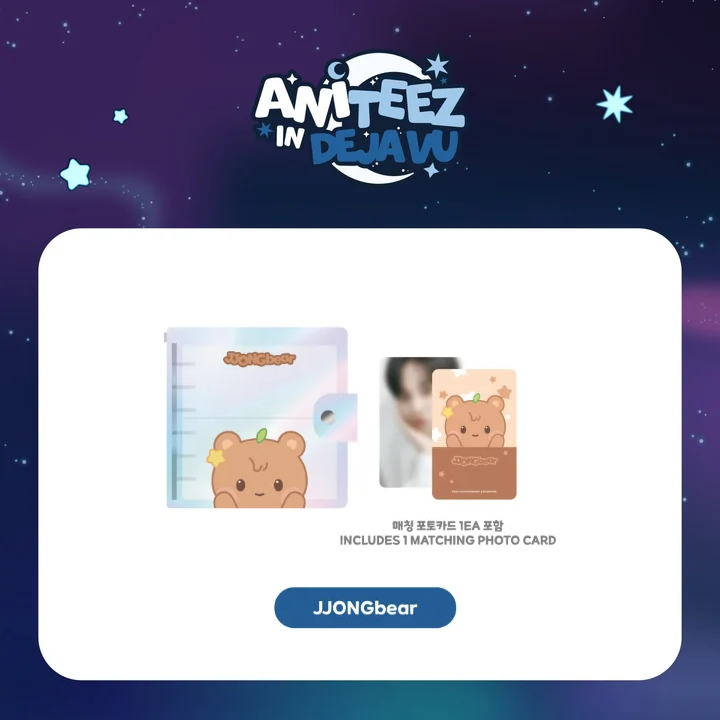 ATEEZ Photocard Binder ANITEEZ IN DEJAVU POP UP Official MD JJONGbear Ver - main image