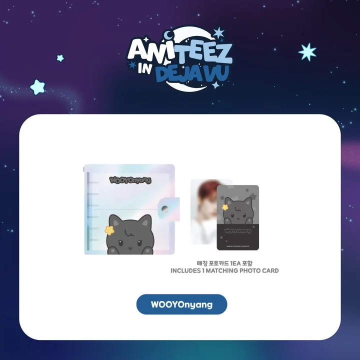 ATEEZ Photocard Binder ANITEEZ IN DEJAVU POP UP Official MD WOOYOnyang Ver - main image