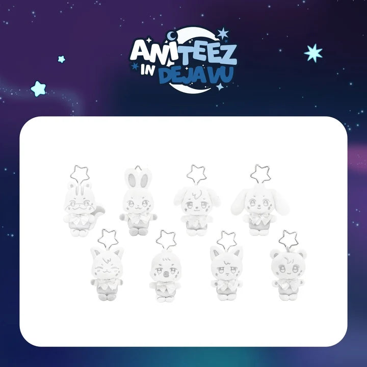 ATEEZ Silver ANITEEZ Plush Keyring ANITEEZ IN DEJAVU POP UP Official MD - main image